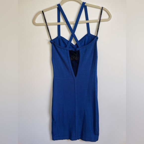 Bebe | Nautical Blue Bodycon Dress - Picture 2 of 15